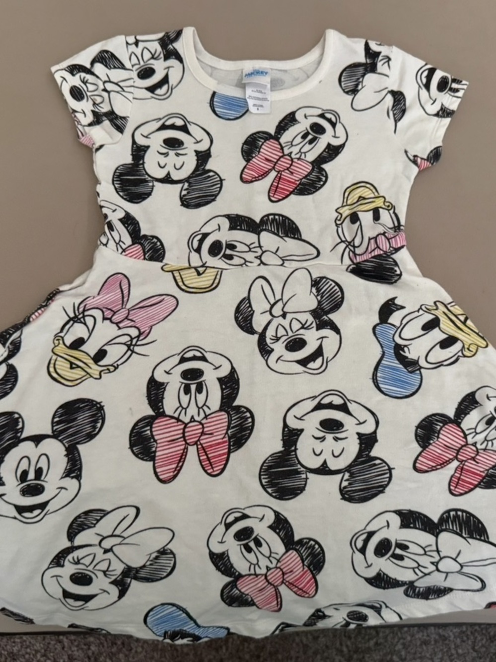 Disney Mickey & Friends Girls Skater Dress (size 6)